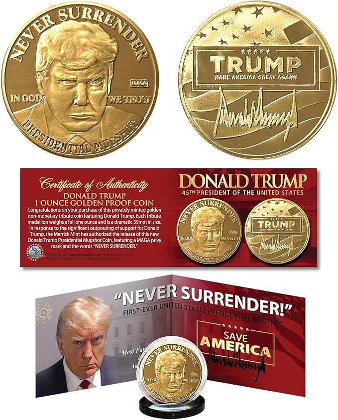 Ultimate trump mugshot coin